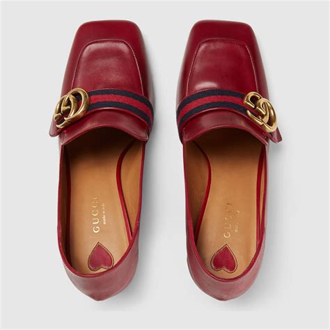 gucci loafers women's sale|Gucci loafer with heel.